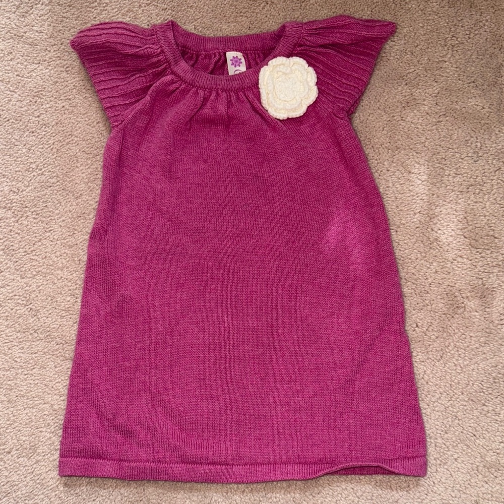 Cherokee Pink Sundress with Flutter Cap Sleeves